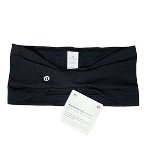 NWT Lululemon Black Wool Be Warm Ear Warmer